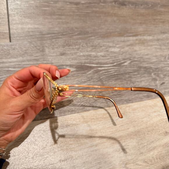 Christian Dior Vintage Gold Braided Frame Reading Glasses - Picture 8 of 10